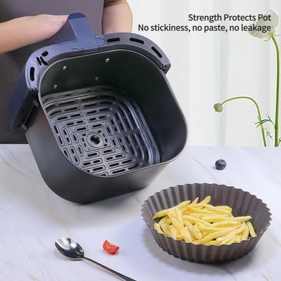 Горшок для аэрофритюрниц, устойчивый к холоду и жаре, пищевой моющийся коврик для корзины для духовки, для выпечки