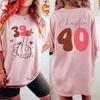 Personalized 40th Birthday Shirt I Am 39 Middle Finger Custom 1986 Party Trending Tshirt Funny Plus 40 Bday Shortsleev Tee