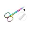Color Titanium Eyebrow Trimmer Eyelash Thinning Shears Shaping Eyebrow Eyelash Hair Clips Scissors