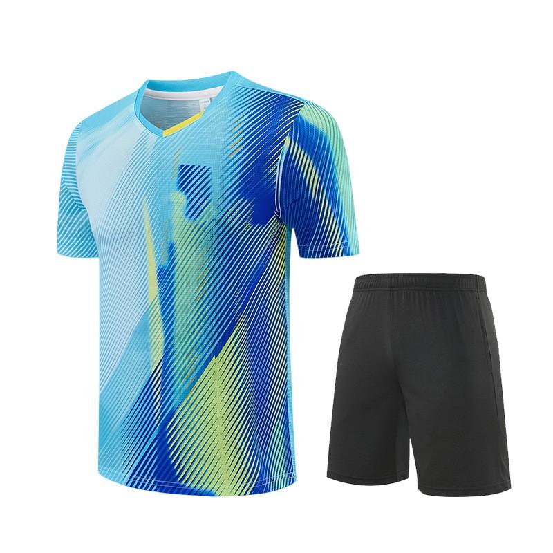 Kids Badminton Shirts Shorts Set Quick Dry Breathable Training Match Sports Wear