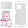 apgo Protective Skin Sticker for the Back+sides Compatible with Honor X8, Full Wrap Film, Foil, Vinyl - Pattern Transparent Carbon