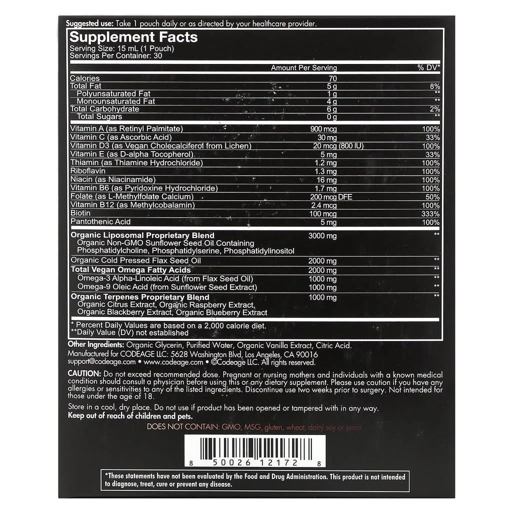 Нанофуд, Липосомальная Ежедневная Формула для Мужчин, Персик, 30 пакетиков, 15 мл (0,5 жидких унций) Каждый