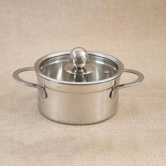 Посуда из нержавеющей стали без магнита, утолщенная молочная кастрюля, суповая кастрюля, кухонный котел