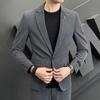 Мужской тонкий костюм корейской версии красивого трендового тонкого цельного мужского повседневного маленького пиджака