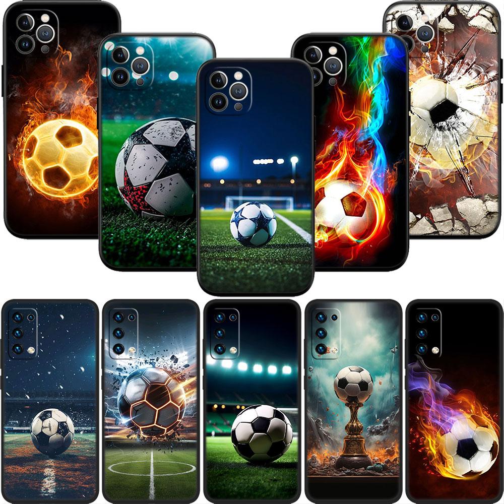 BF58 Мягкий чехол для телефона в виде футбольного мяча для Xiaomi Poco C40 C50 C51 C55 C65 C71 C75 F3 F5 F6 F7 M2 M3 Pro Ultra