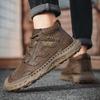38-48 Осень / Зима Плюс Бархатные Теплые Мужские Ботинки Ручной Работы Удобные Ботильоны Для Мужчин Повседневная Обувь Мокасины Мужская Обувь Инструменты