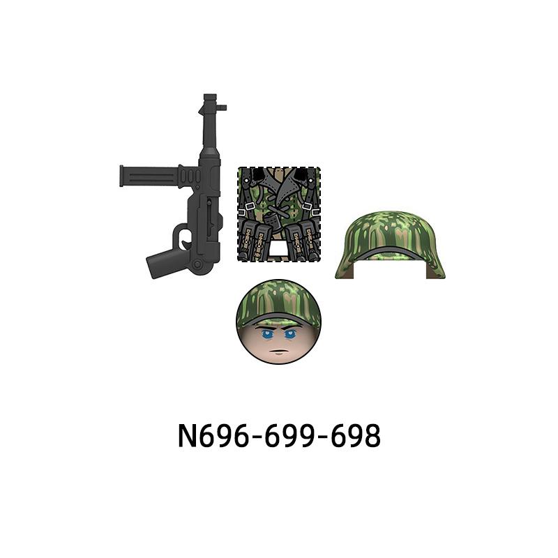 Набор фигурок soldiers весенний камуфляж N696-N699, строительные блоки MOC, наборы, подарки, игрушки