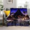 Anime SAO Sword Art Online Printed Oversized Manta Sofa Bed Cover Soft and Hairy Blanket Plaid Soft Warm Flannel Throw Blankets