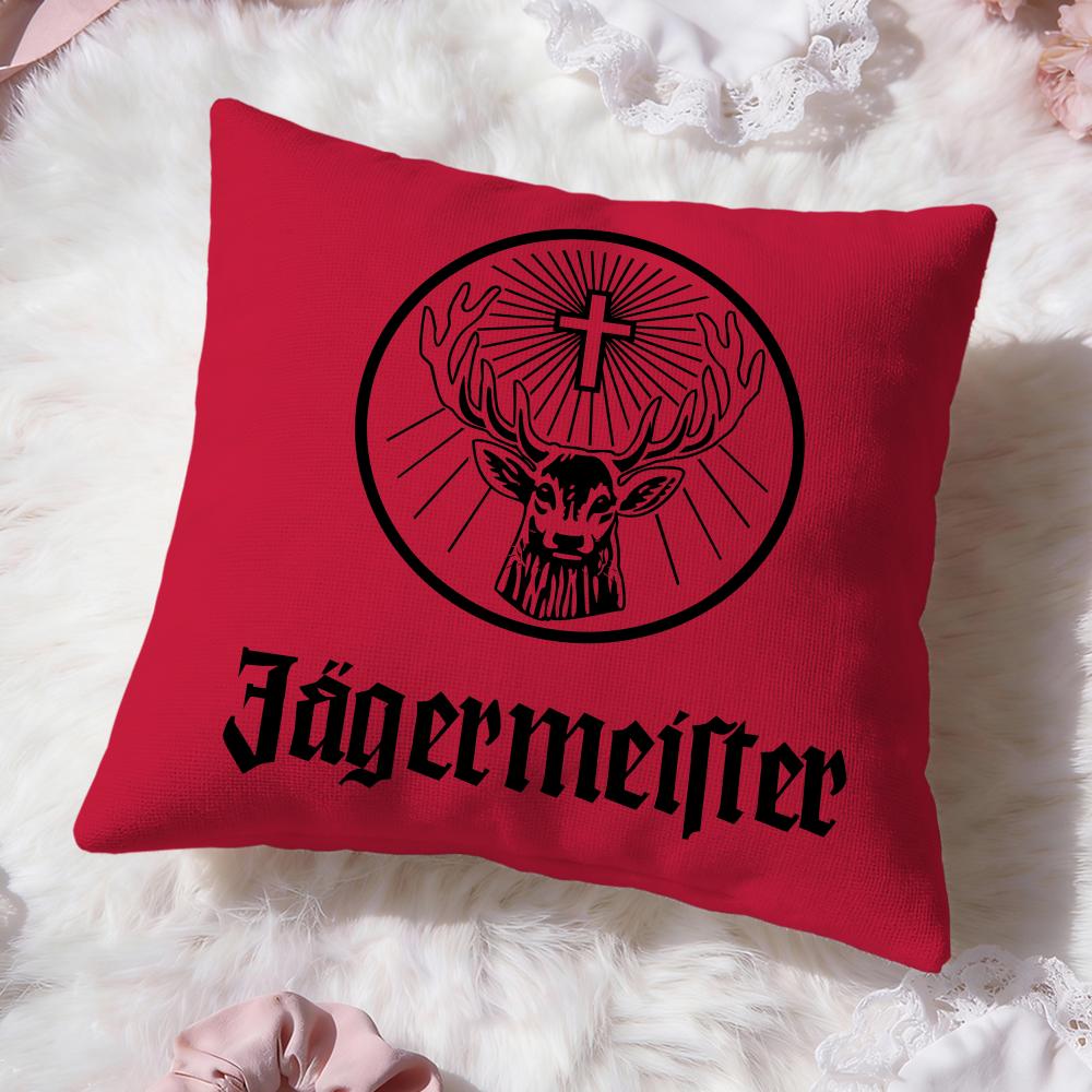 Бренд Jägermeister Наволочка Премиум Комфорт Двусторонняя Наволочка - Дизайн Два в Одном для Любой Комнаты и Салона Автомобиля