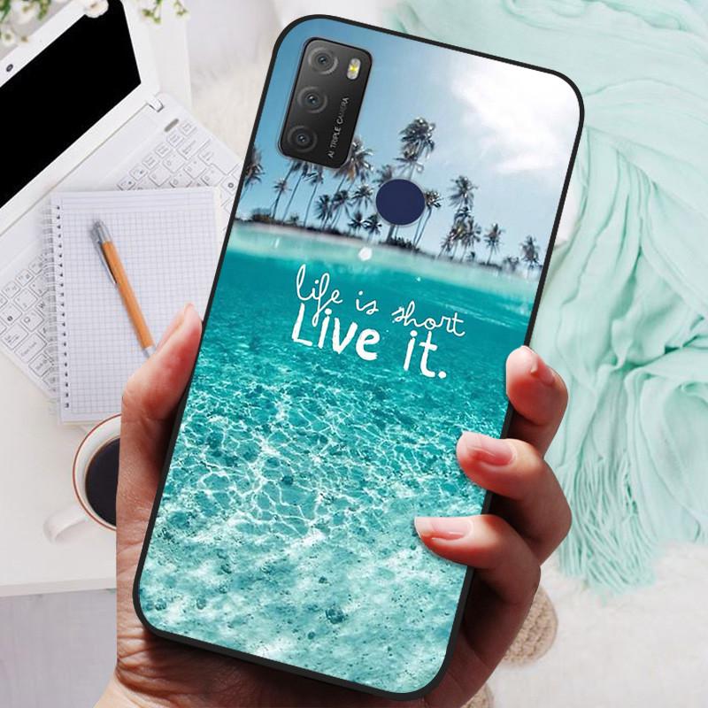 Для TCL 20Y 6156D Чехол Силиконовый Противоударный Мягкий ТПУ Чехол для Телефона Для TCL 20Y 20E 6125F Funda для TCL20Y TCL20E Capa Мультяшный Чехол