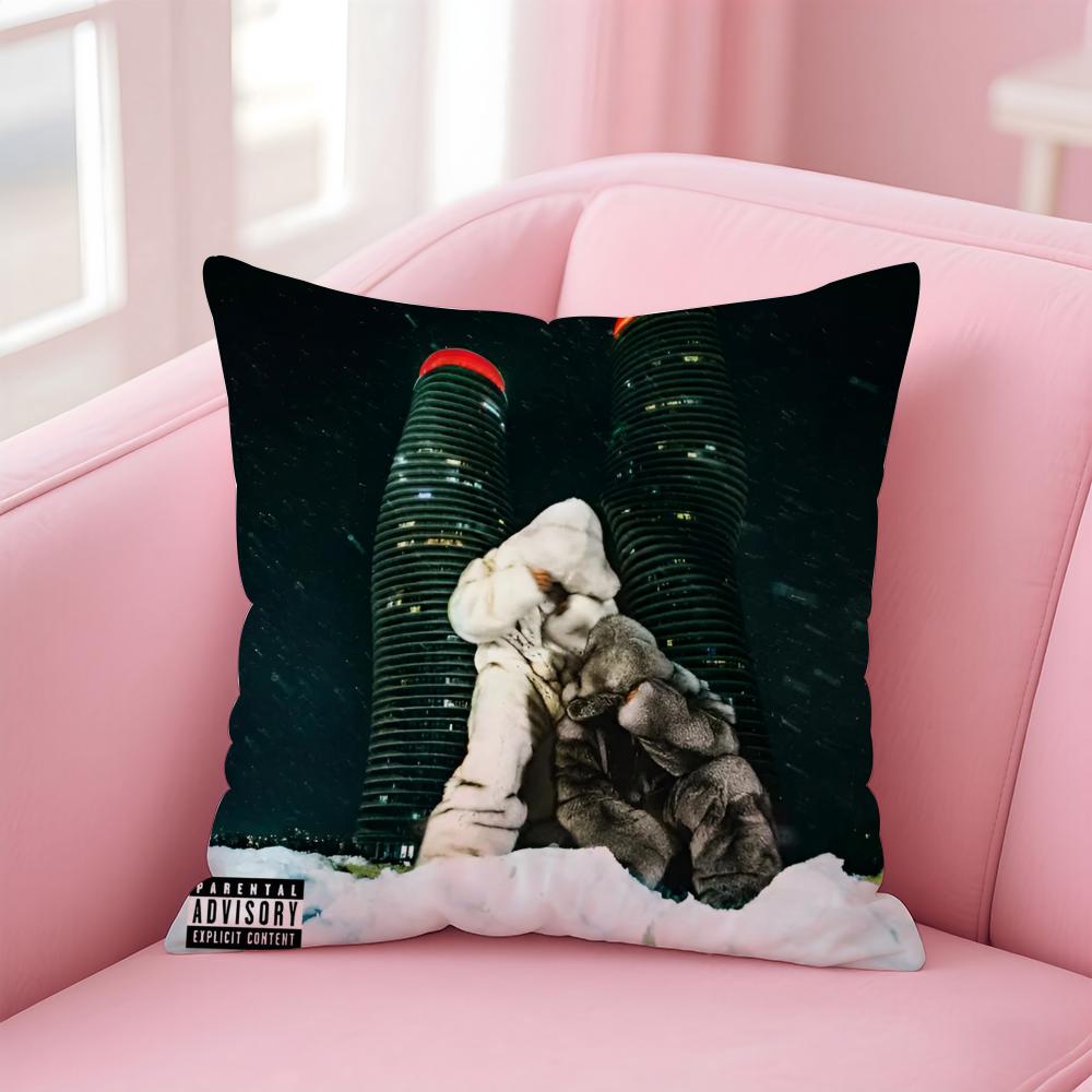 Hot Mellow RB Canadian Singer PPARTYNEXTDOOR Cushion Cover Pillow Case Soft Skin Friendly Fabric  Concealed Zipper