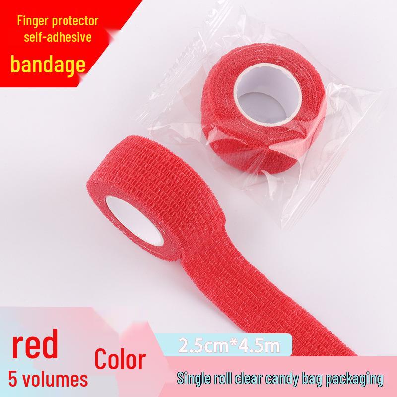 Sports Finger Protector Self-Adhesive Bandage: Finger Wrap Tape & Wrist Support for Basketball/Badminton