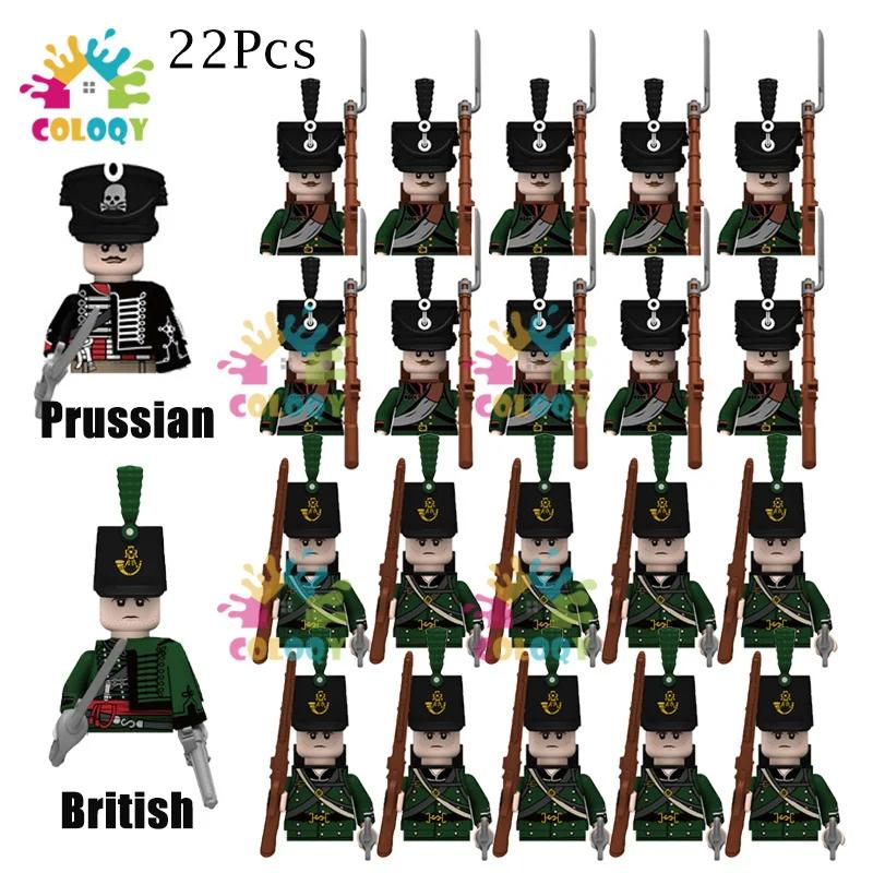 Kids Toys 22Pcs/10Pcs Napoleonic Wars Military Soldier Building Blocks Imperial Navy Figures Toys For Kids Birthday Gifts