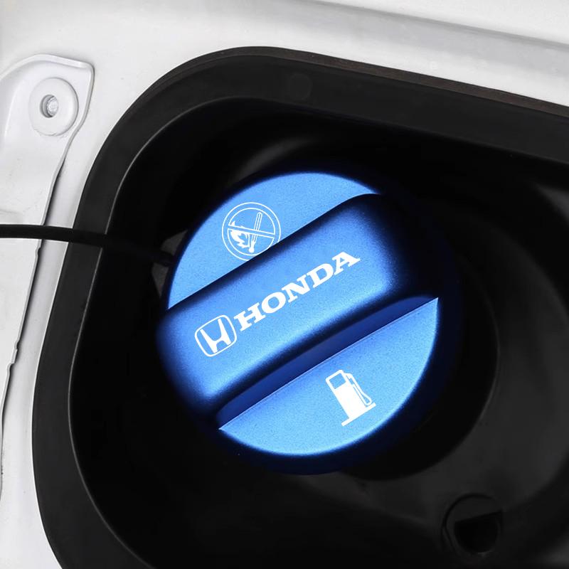 TQDX8 Car Fuel Tank Cap Cover Frosted Aluminum Alloy Lid Auto Accessories For Honda Civic Accord Fit Jazz Pilot CRV Odyssey Passport