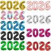 2026 Цифровые фольгированные шары Счастливый канун Нового года Украшение для вечеринки Реквизит для фотобудки Принадлежности Рождественский домашний декор Navidad 2026