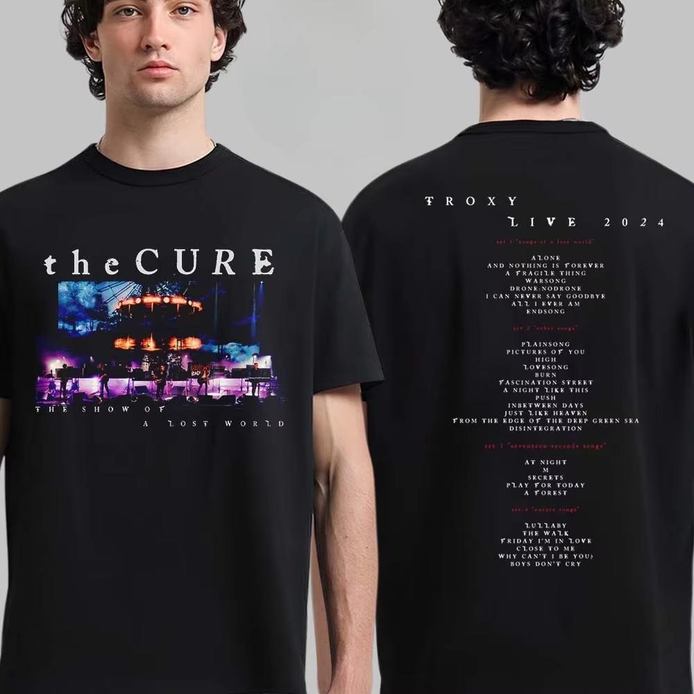 The Cure The Show Of A Lost World Graphic Tee Concert Poster Rock Streetwear Casual Unisex Top