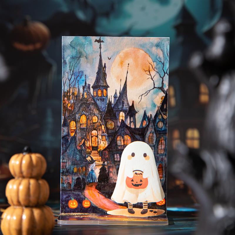 2m/roll Celtic Town Series Decor Halloween Washi Tape Creative Planner Handbook Collage DIY Scrapbook Material Masking Tape