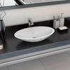 Wash Basin 59.3 x 35.1 x 10.7 cm Mineral Cast Marble Cast White