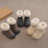 Korean Kids' Fur-Lined Cotton Snow Boots, Winter 2024 Collection
