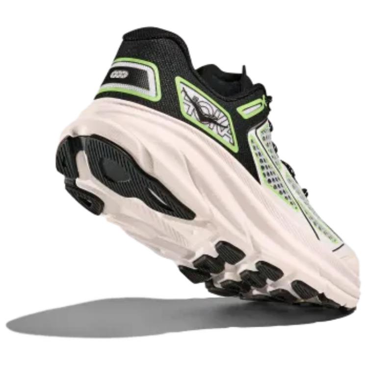 HOKA Clifton One9 белые черные зеленые кроссовки унисекс 1155370-BWHT