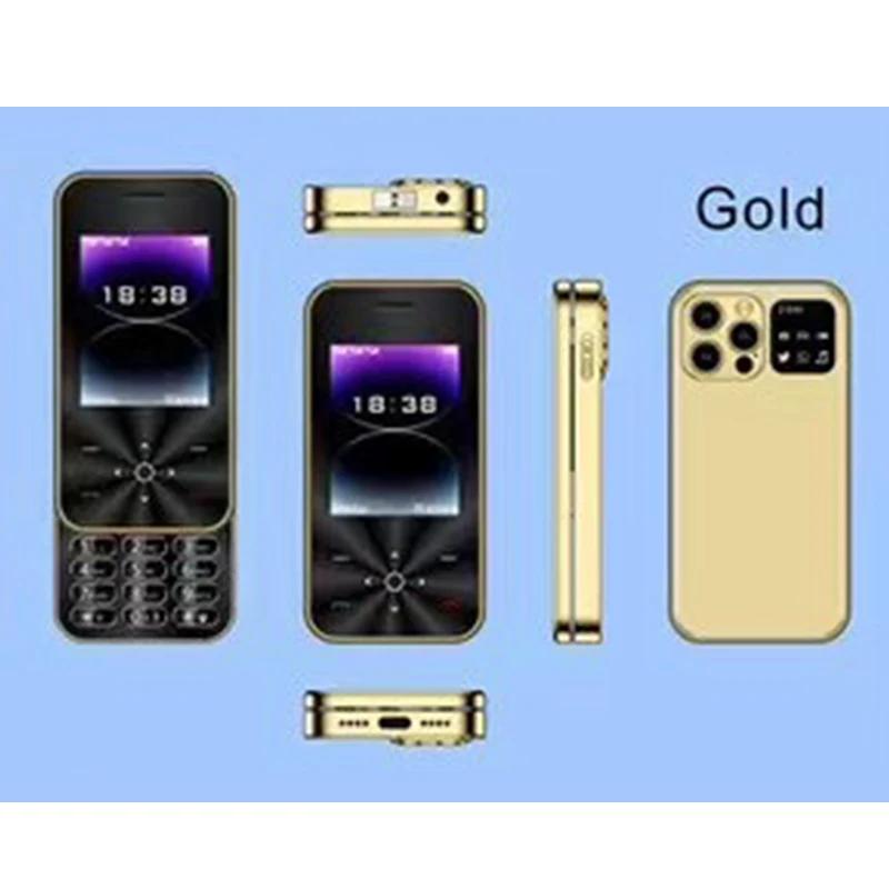 Мобильный телефон-слайдер с чехлом 2,4 дюйма, 2G GSM, две SIM-карты, MP3, MP4, камера, волшебный голос, фонарик, быстрый набор, FM, мини-телефон для леди
