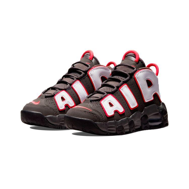 Nike Детские кроссовки Air More Uptempo PS Medium Ash Siren Red White Black DH9723-200