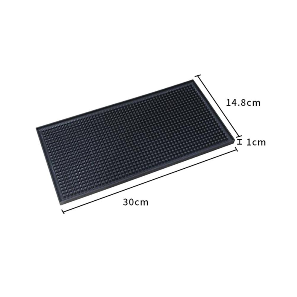 Large Square Silicone Tableware Drying Mat Non-Slip Drain Pad for Kitchen Bar Deep Grooves Drainage Dish Fruit Vegetable Tray