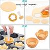 1/3pc Pastry Dough Tamper Kit Cookie Cutter Cupcake Molds Plastic Tamper for Egg Tart Mold Multifunctional Kitchen Accessories