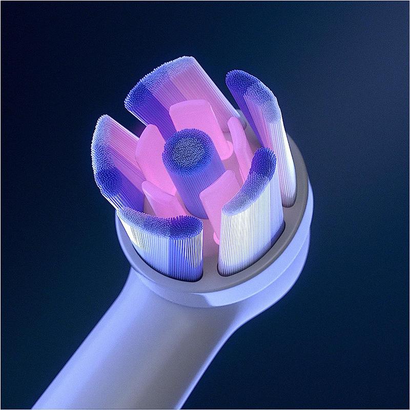 Серия Oral B iO Сияющая белая насадка-щетка для полировки удаляет пятна с зубов и зубной налет Совместимость с сериями Oral B iO 5/7/8/9