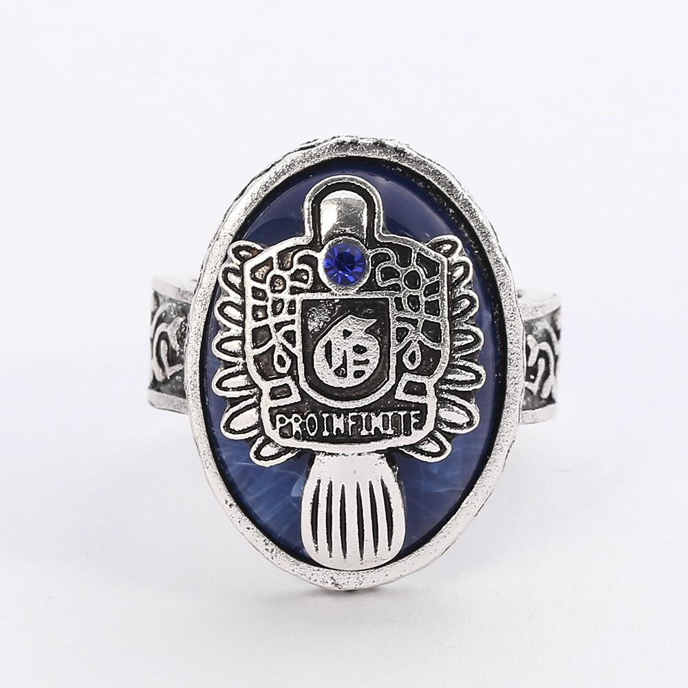 Дневники вампира Кольцо А-Я 26 Букв Для Женщин и Мужчин Алфавитные Инициалы Готическая Бижутерия Сальваторе Дэймон Возрожденный Кольцо Дневного Света