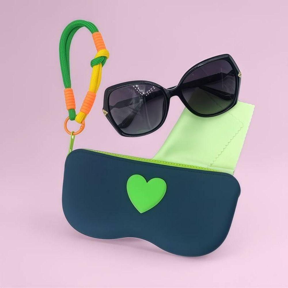 Waterproof Silicone Glasses Case Dustproof Storage Bag Fashion Sunglasses Pouch for Girls