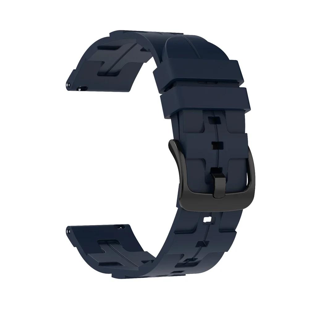 20mm 22mm Watchband Silicone Strap for Samsung Galaxy Watch 7/6/5/4 44/40mm 6 4Classic Gear S3 Band Bracelet for Huawei GT3 4Pro