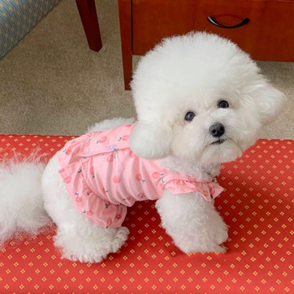 Soft Dog Summer Vest Cute Pet Dresses Comfortable Cat Princess Skirt Autumn