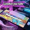 Custom Name Personalized Game Rainbow Friends Pattern Mousepad, Laptop PC Desk Mat, Decorative Desk Mat for Home Keyboard Pad Gift