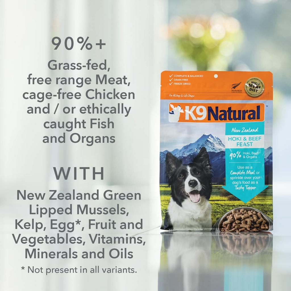 K9 Natural Freeze Dried Dog Food Lamb King Salmon Feast 500 г &