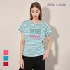 OLIVIALAUREN Striped Lettering T-Shirt_Vobas4F7111