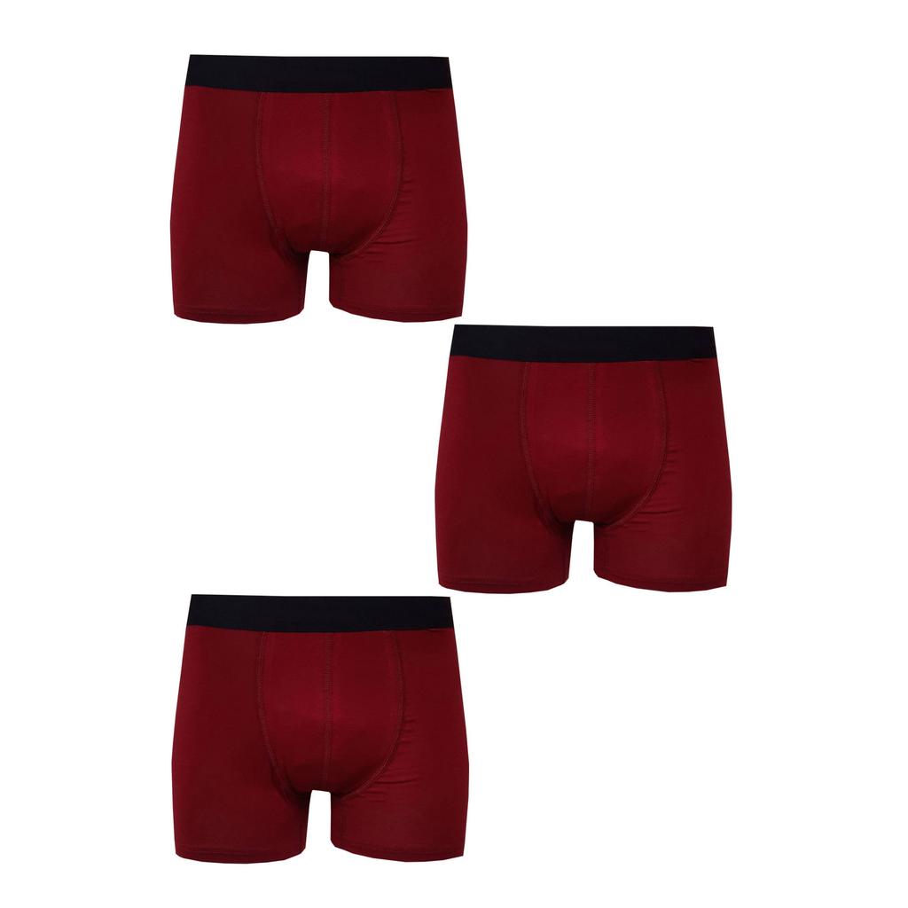 3 пары мужских трусов-боксеров из лайкры и модала из однотонного хлопка высшего качества