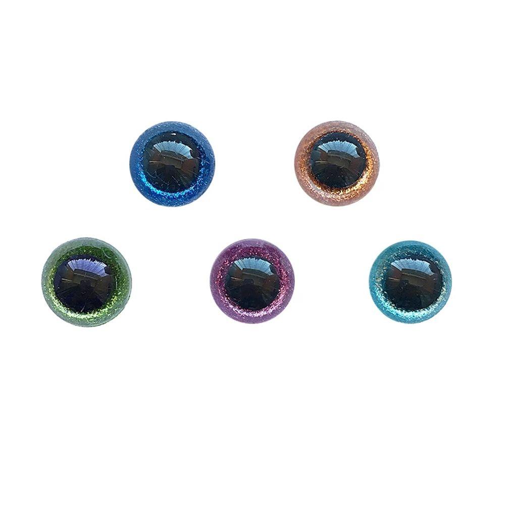 Plastic Safety Eyes Stuffed Toys Doll Making Eyes 3D Glitter Eyes 3D Doll Eyes Plush Toys Eyes