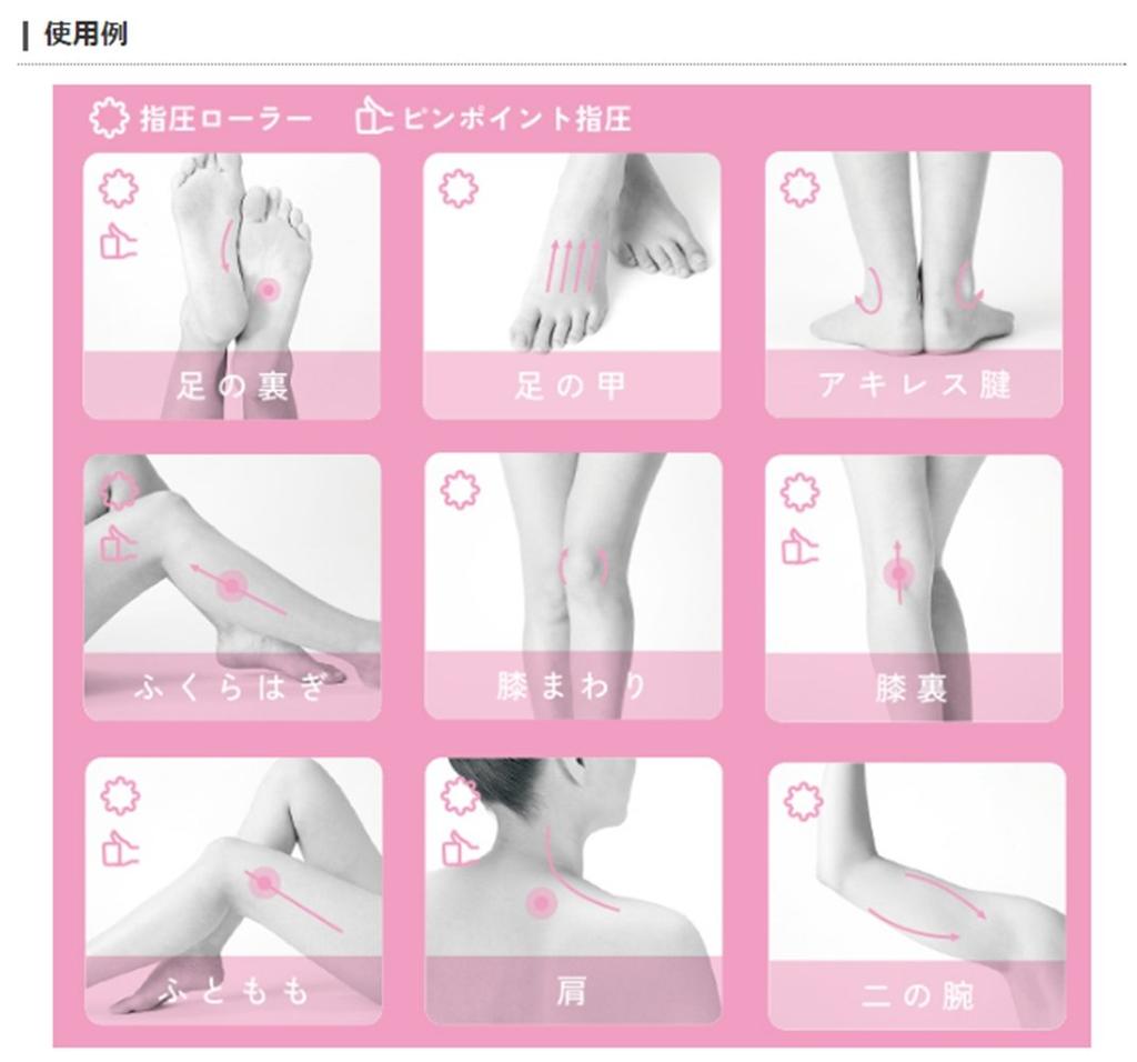 ELECOM Handy Roller Massager ECLEAR Pink HCM-RV01PN