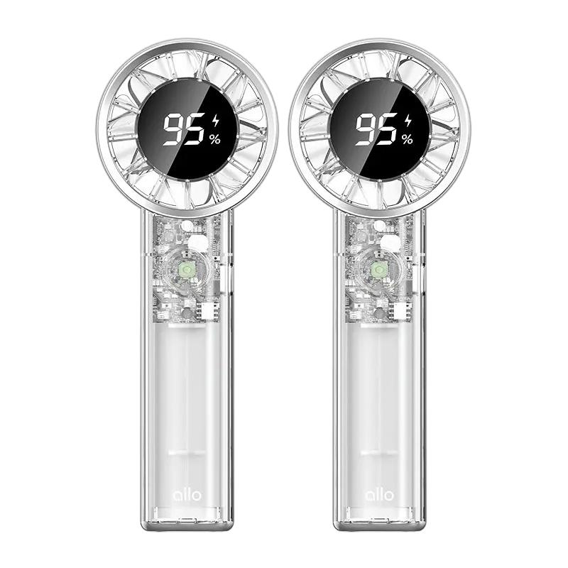 ALLOKOREA Clear Turbo Portable Jet Fan FT2 USB-C Rechargeable Handheld Cooling Fan