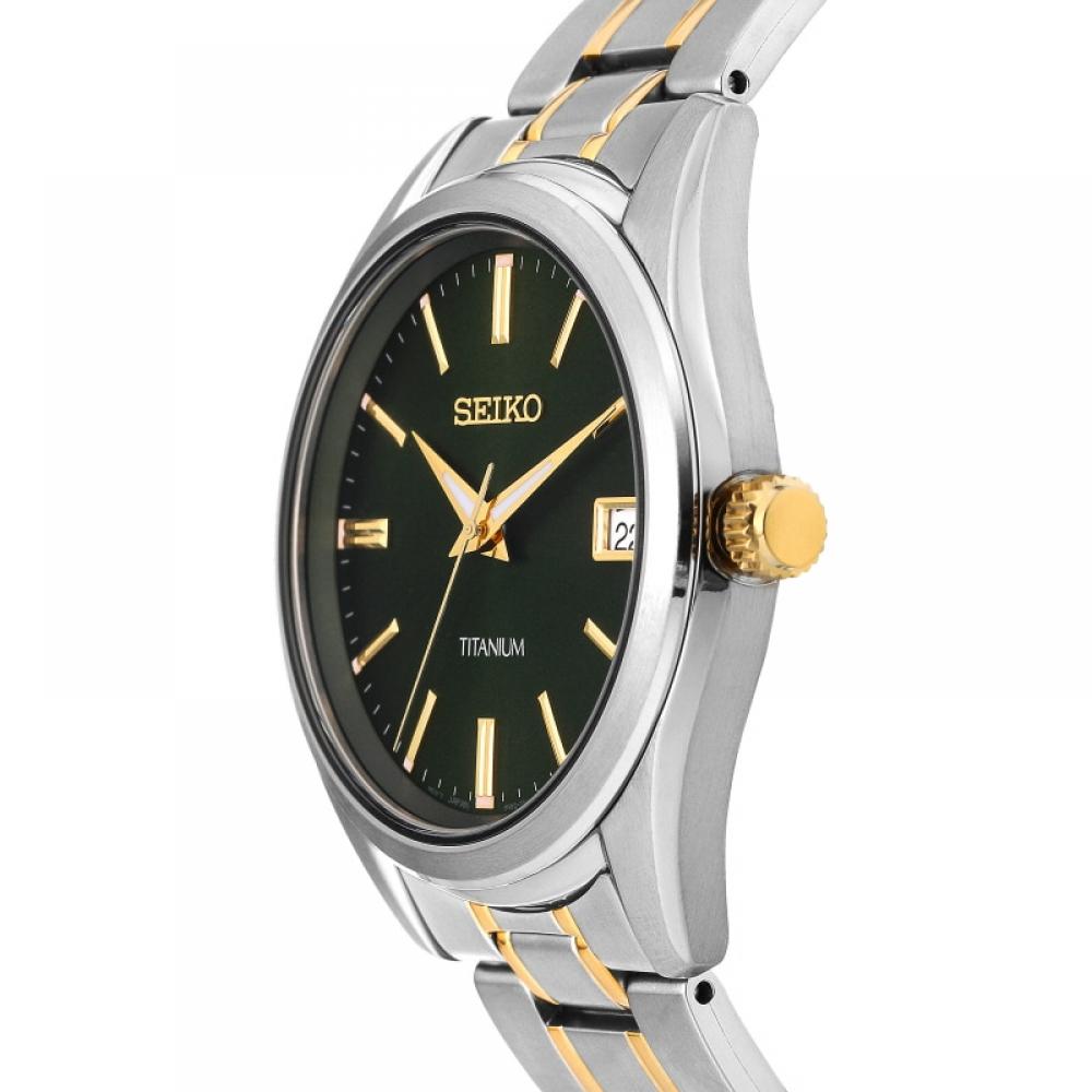 Seiko Sur377p1 ClaSSic Аналоговые Мужские Титановые Часы