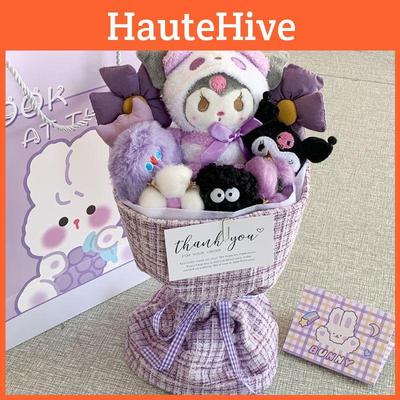 Фиолетовый Милый Плюшевый Букет Кукол Подарок на День Рождения Для Девочек Подруги Лучшей Подруги Учителя