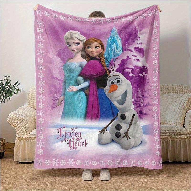 1 шт., Замороженное Сердце Домашний Декор Уютное Одеяло: Идеальный подарок для спальни, гостиной, в дорогу, для кемпинга, в машину