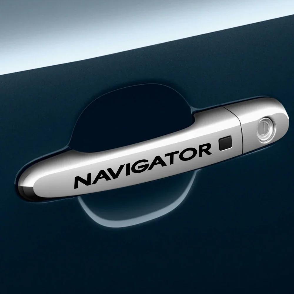 4PCS Car Door Handle Sticker Vinyl Film PVC Decals Auto Decor Accessorires For Lincoln CONTINENTAL MKZ MKT MKC NAVIGATOR MKS MKX