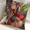 Подушка с принтом игры Genshin Impact Дехья, квадратная, для спальни, дивана, для отдыха, комфортная, для автомобиля, домашний декор