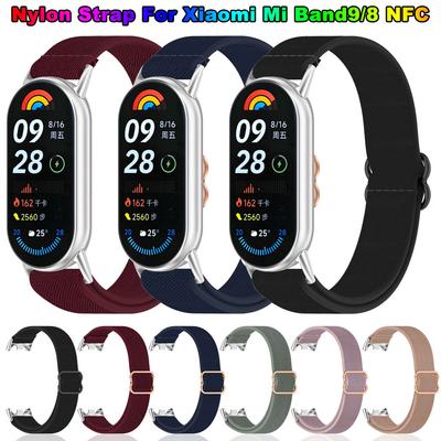 Нейлоновый ремешок-петля для часов для Xiaomi Band 9 8 9NFC, сменный ремешок-браслет для Mi Band 9 8 9NFC, аксессуар, ремешок на запястье, Correa