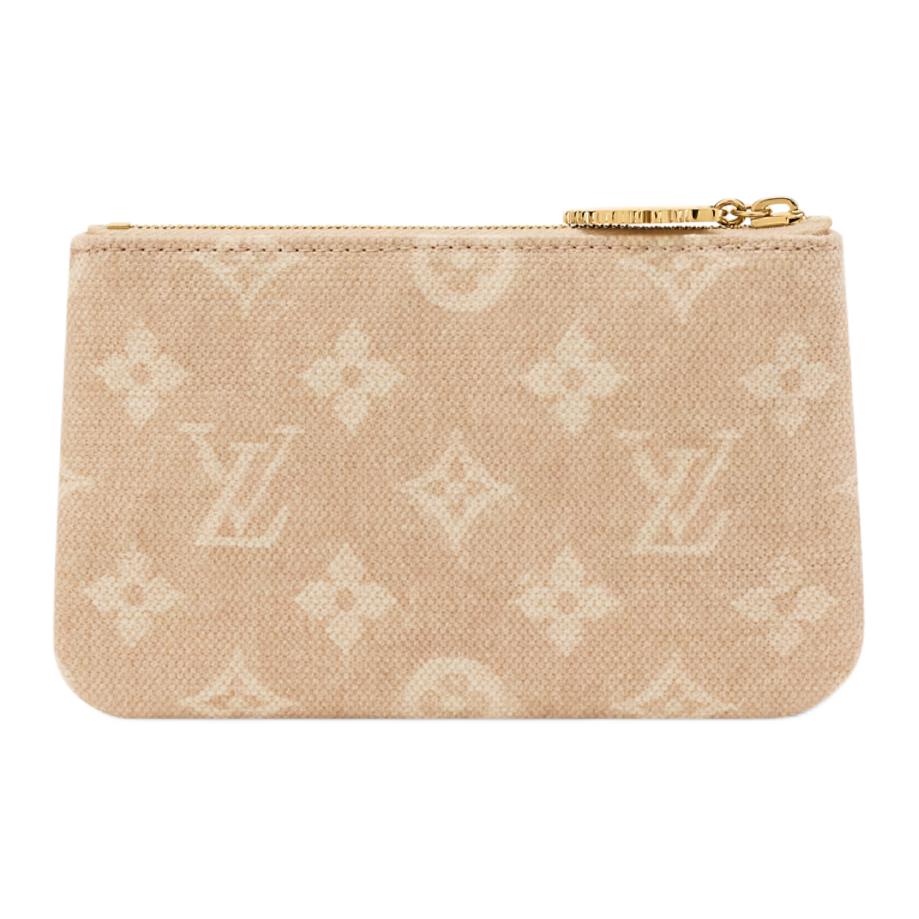 Louis Vuitton Key Pouch S Meowgram Canvas Women Wallets Cream M25758