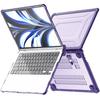 MacBook Air 13.6 Inch Protective Case With Starry Sky Design Built-in Stand Students Office Travel