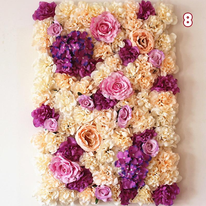 40x60 см романтическая шелковая роза цветок настенное украшение искусственные цветы для дома вечеринка свадьба фон декор цветочная панель