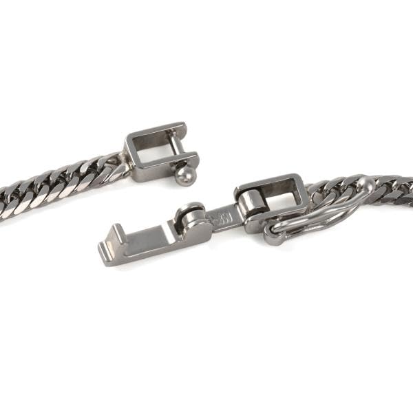 Goods Platinum Kihei with Mint Bureau certification mark for men and chain [Happy Shop] Bracelet, 6-sided double, 4g, 18cm, stamp, women,